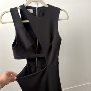 House of CB - black cut out top dress